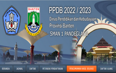 PENERIMAAN PESERTA DIDIK BARU (PPDB) SMA NEGERI 1 PANDEGLANG TAHUN PELAJARAN 2022/2023